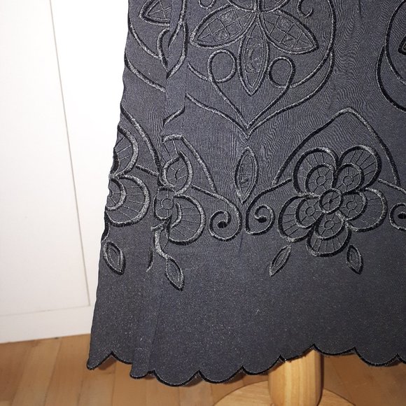 NWOT Black Broderie Style  Cutout Pants XL - Picture 4 of 4